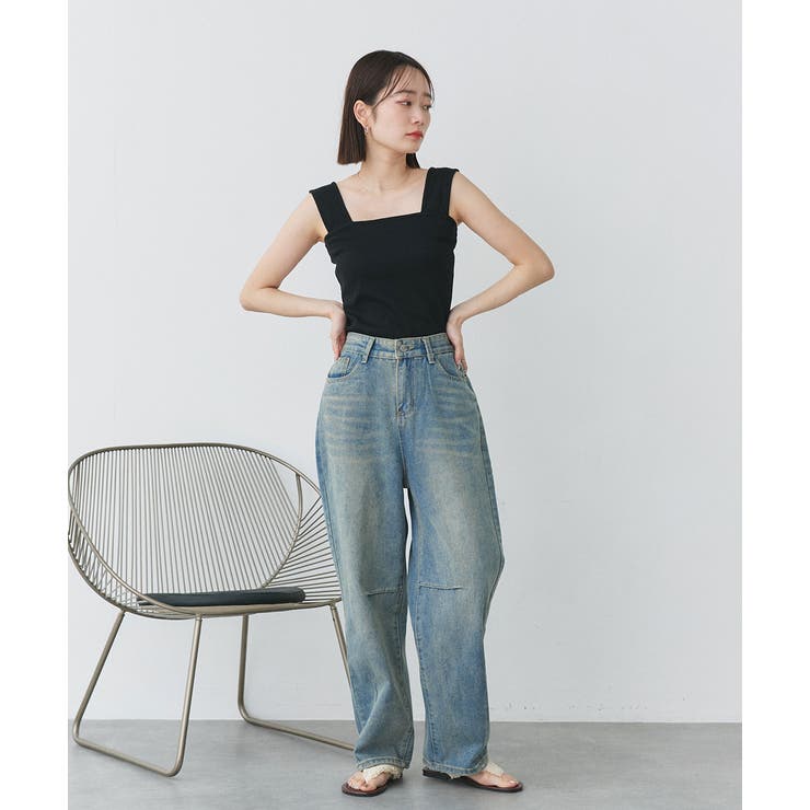 インナーちら見え防止 スクエアネックタンク | ad thie | 詳細画像36 