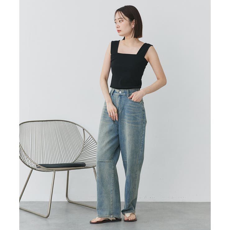 インナーちら見え防止 スクエアネックタンク | ad thie | 詳細画像37 