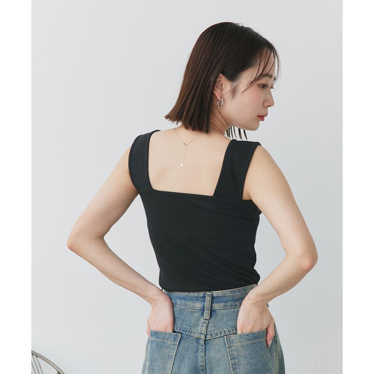 インナーちら見え防止 スクエアネックタンク | ad thie | 詳細画像39 