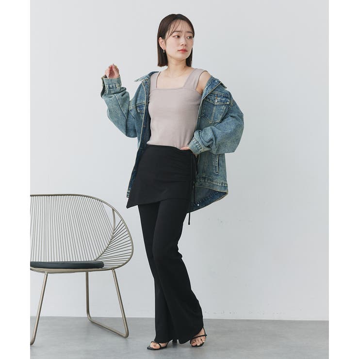 インナーちら見え防止 スクエアネックタンク | ad thie | 詳細画像44 