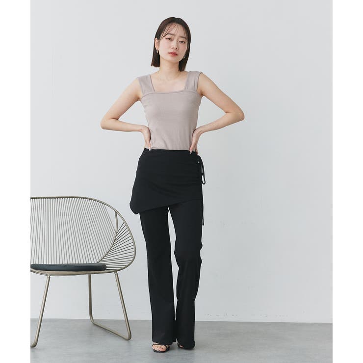 インナーちら見え防止 スクエアネックタンク | ad thie | 詳細画像47 