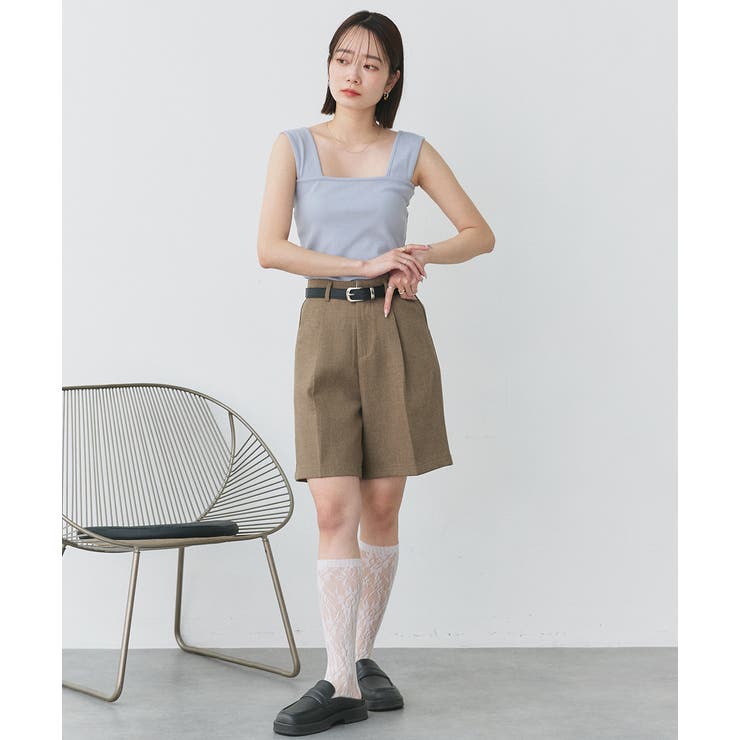 インナーちら見え防止 スクエアネックタンク | ad thie | 詳細画像54 