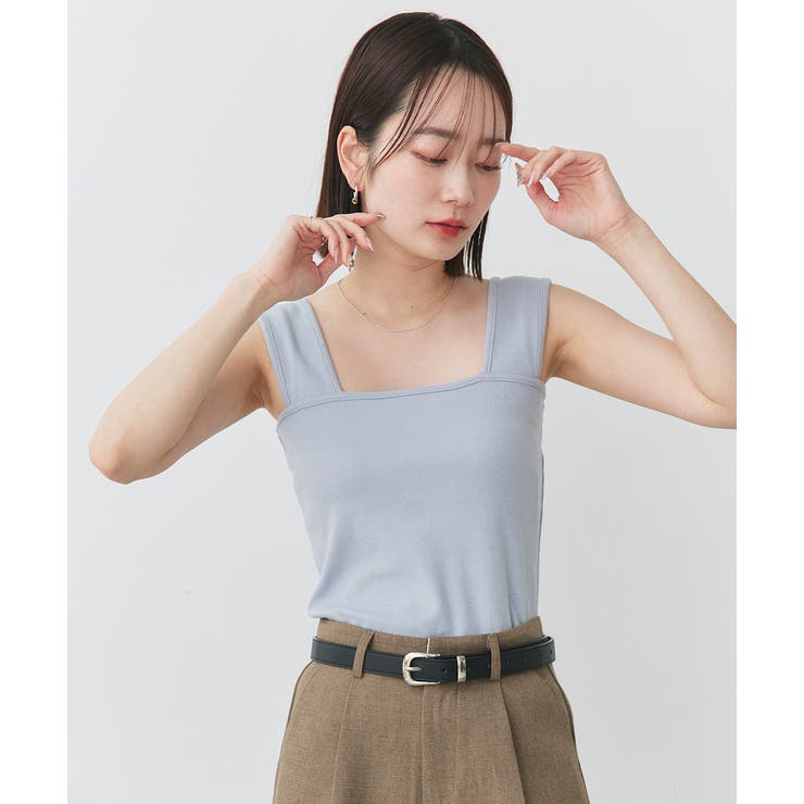 インナーちら見え防止 スクエアネックタンク | ad thie | 詳細画像55 