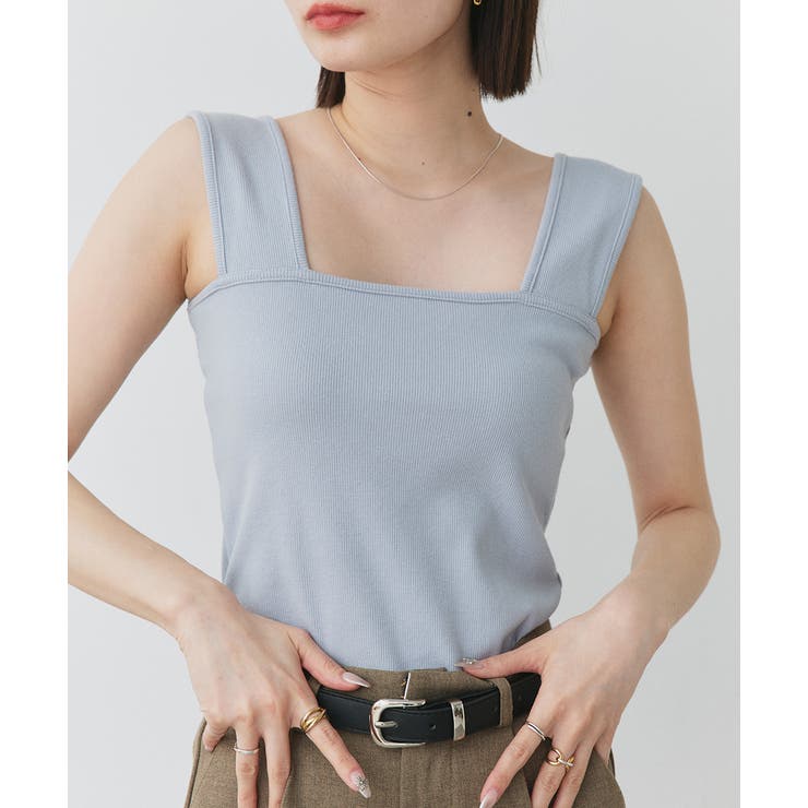 インナーちら見え防止 スクエアネックタンク | ad thie | 詳細画像56 