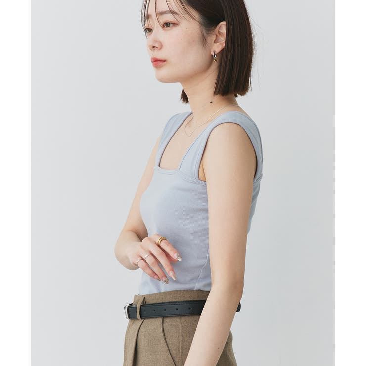 インナーちら見え防止 スクエアネックタンク | ad thie | 詳細画像58 