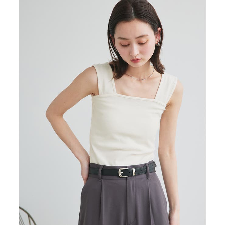 インナーちら見え防止 スクエアネックタンク | ad thie | 詳細画像62 