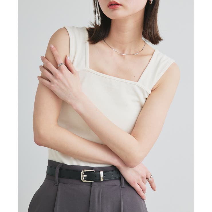 インナーちら見え防止 スクエアネックタンク | ad thie | 詳細画像63 