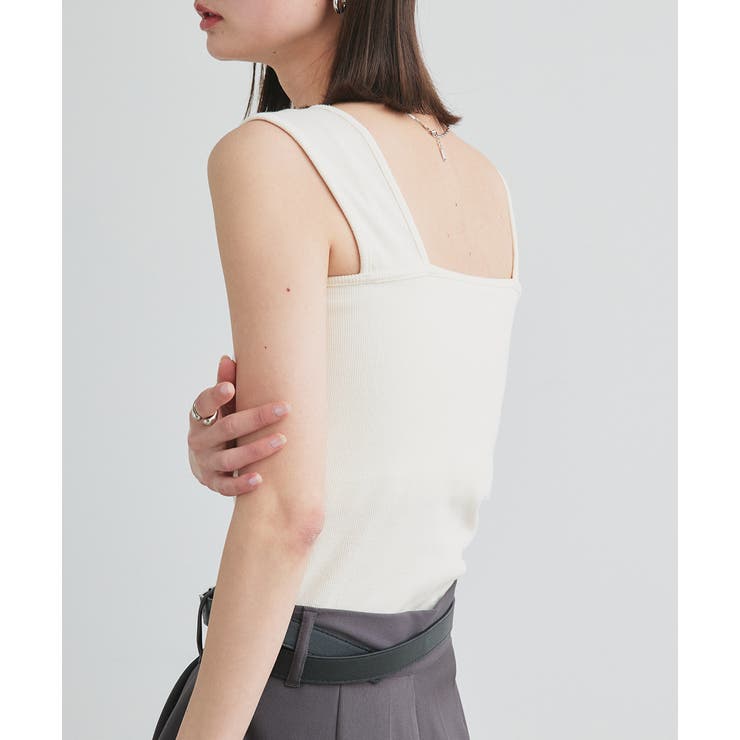 インナーちら見え防止 スクエアネックタンク | ad thie | 詳細画像64 