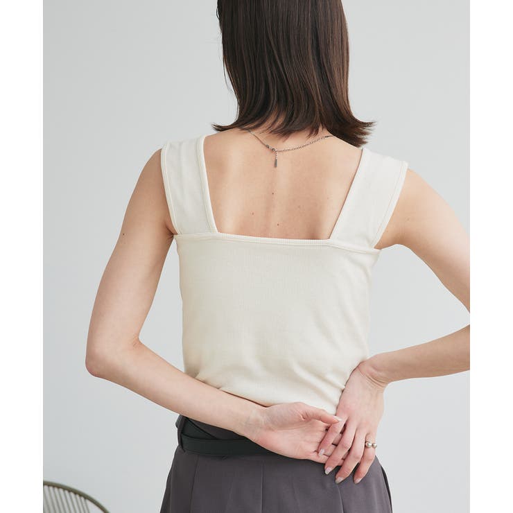 インナーちら見え防止 スクエアネックタンク | ad thie | 詳細画像66 