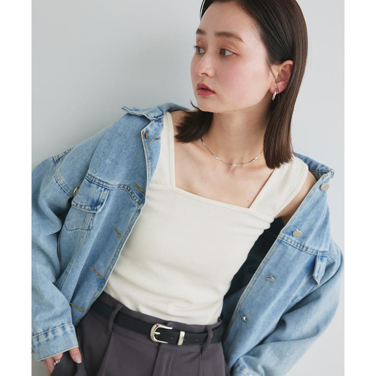 インナーちら見え防止 スクエアネックタンク | ad thie | 詳細画像68 