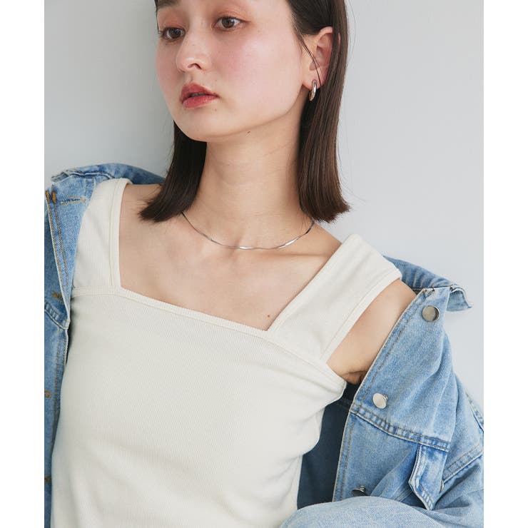 インナーちら見え防止 スクエアネックタンク | ad thie | 詳細画像69 