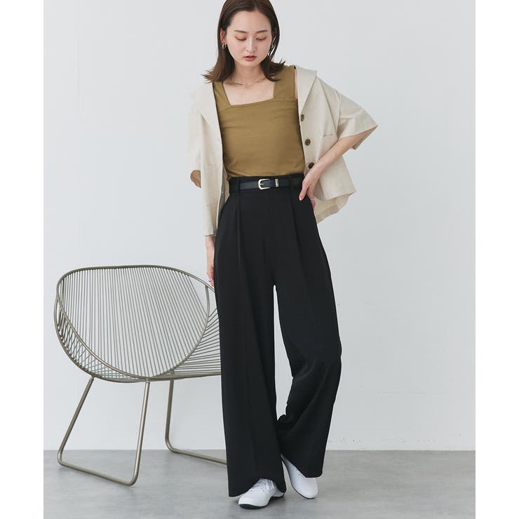 インナーちら見え防止 スクエアネックタンク | ad thie | 詳細画像7 