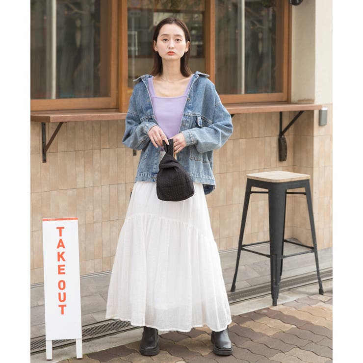 インナーちら見え防止 スクエアネックタンク | ad thie | 詳細画像70 