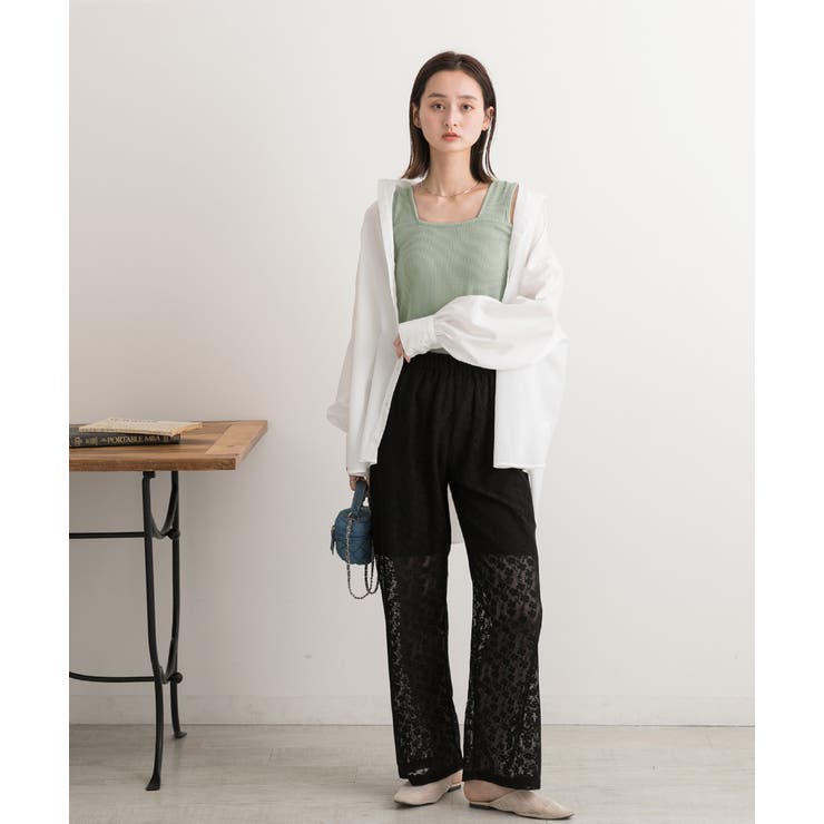 インナーちら見え防止 スクエアネックタンク | ad thie | 詳細画像74 