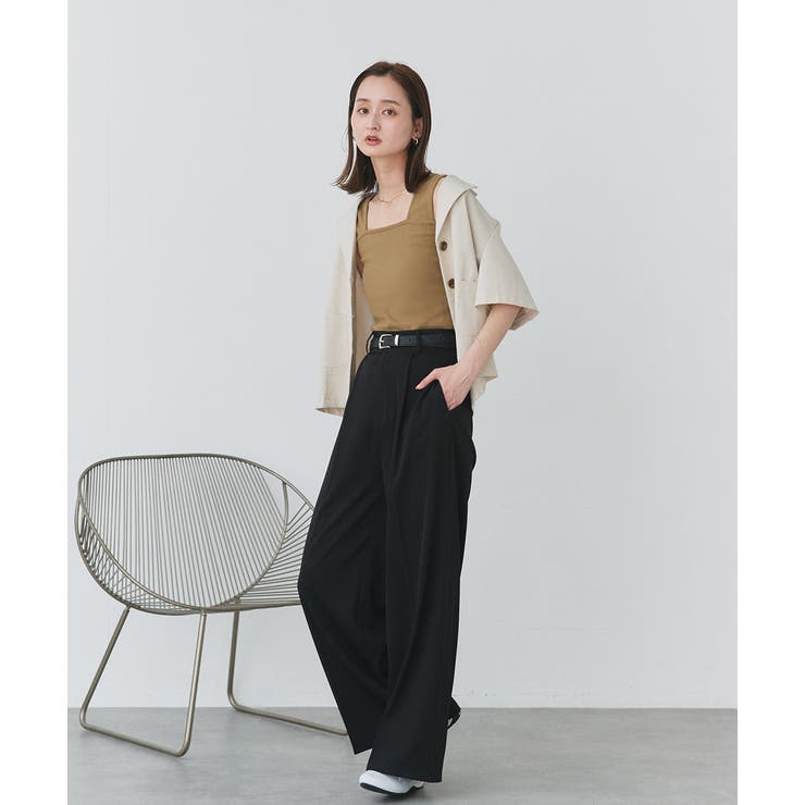 インナーちら見え防止 スクエアネックタンク | ad thie | 詳細画像8 