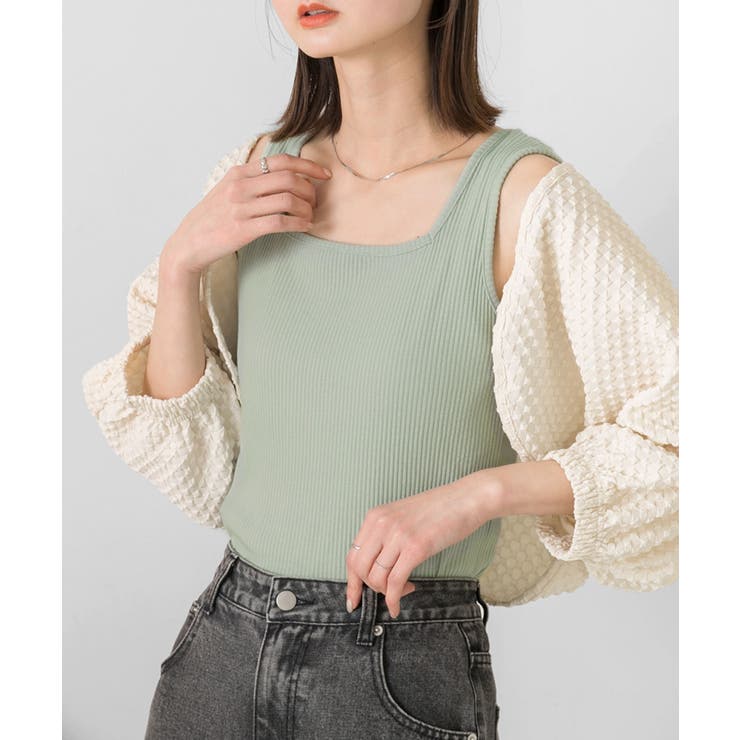 前後2WAYタンクトップ | ad thie | 詳細画像77 