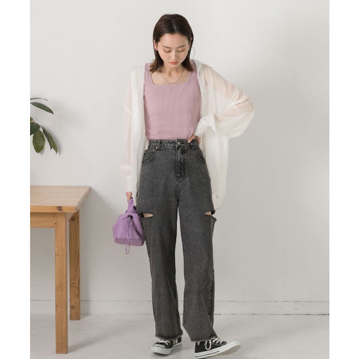 前後2WAYタンクトップ | ad thie | 詳細画像78 