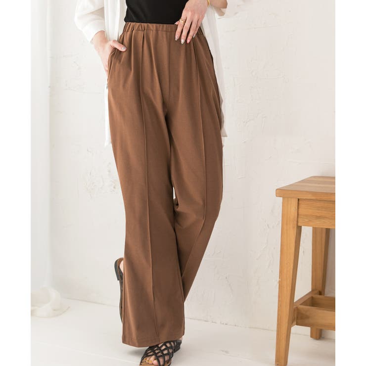 ブラウン | UVカット・水陸両用 ラッシュガードセミフレアパンツ | ad thie