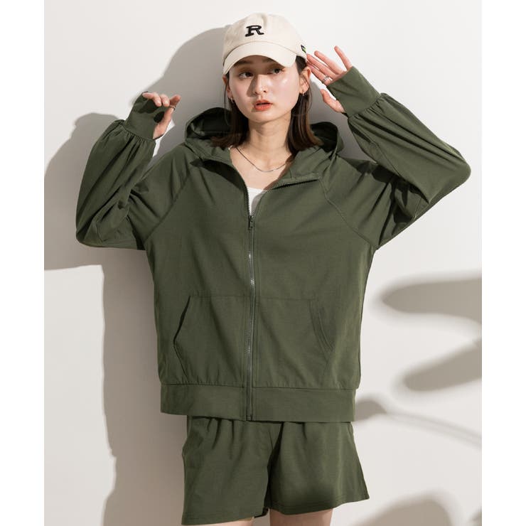 UVカット・水陸両用 ラッシュガードパーカー[品番：ADEW0003957]｜ad