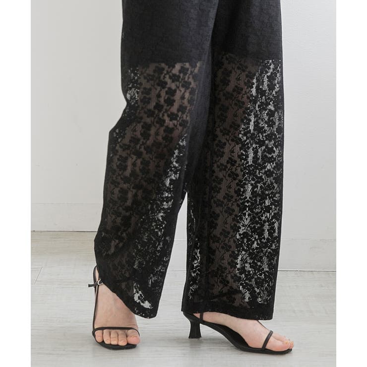 裏地付き・総レース  イージーパンツ | ad thie | 詳細画像12 