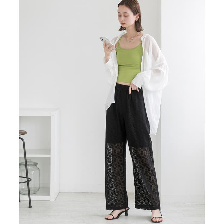 裏地付き・総レース  イージーパンツ | ad thie | 詳細画像13 