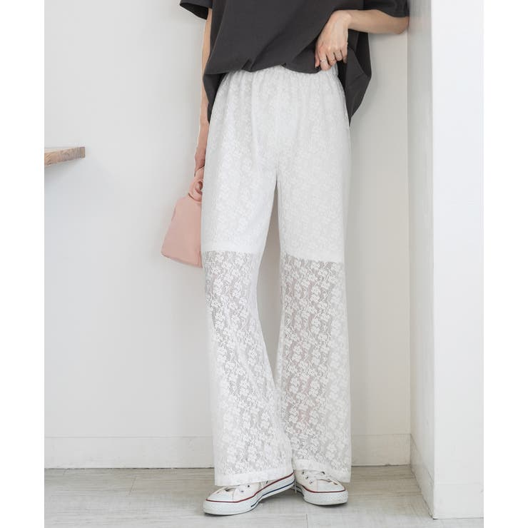 裏地付き・総レース  イージーパンツ | ad thie | 詳細画像16 