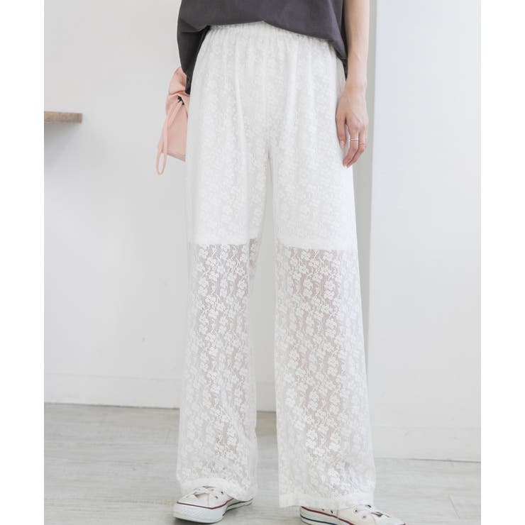 裏地付き・総レース  イージーパンツ | ad thie | 詳細画像18 