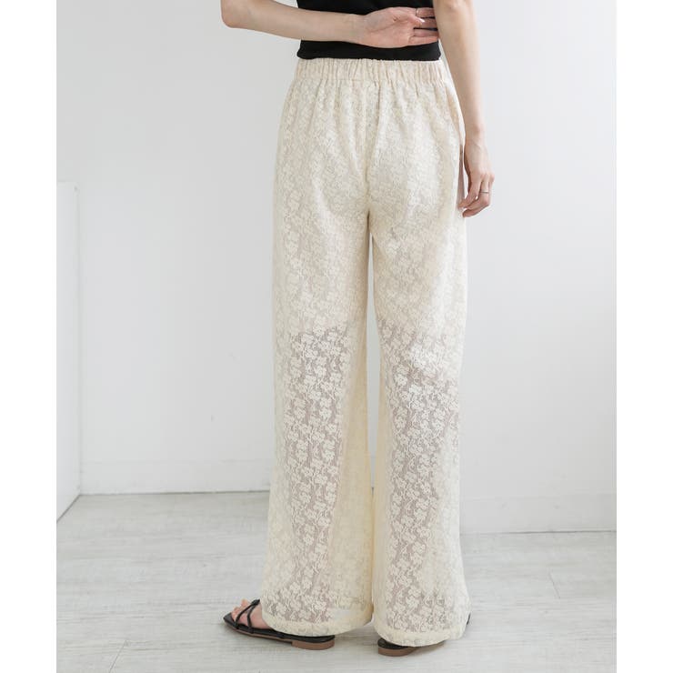 裏地付き・総レース  イージーパンツ | ad thie | 詳細画像6 