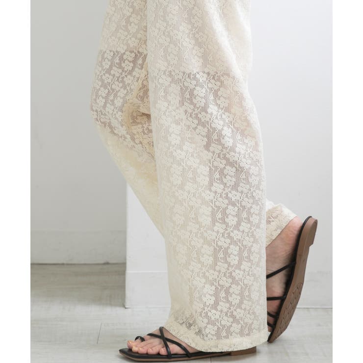 裏地付き・総レース  イージーパンツ | ad thie | 詳細画像7 