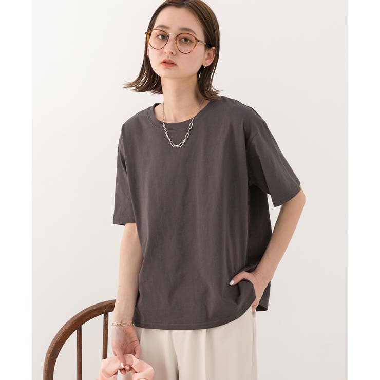 柔らかコットン100％ 無地 シンプルTシャツ | ad thie | 詳細画像14 
