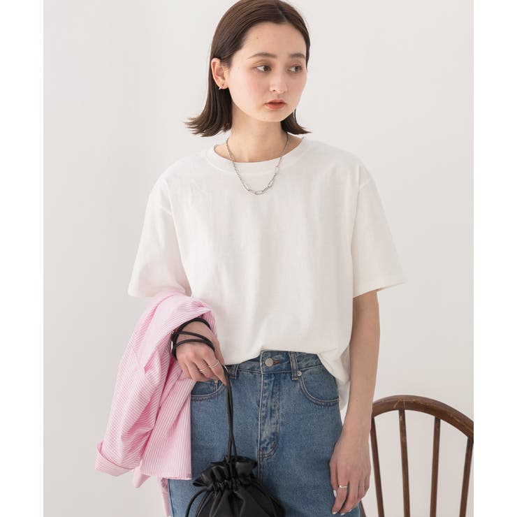 柔らかコットン100％ 無地 シンプルTシャツ | ad thie | 詳細画像18 