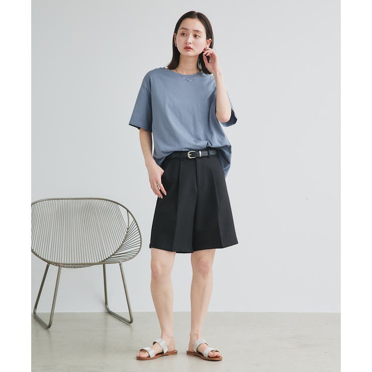 柔らかコットン100％ 無地 シンプルTシャツ | ad thie | 詳細画像2 