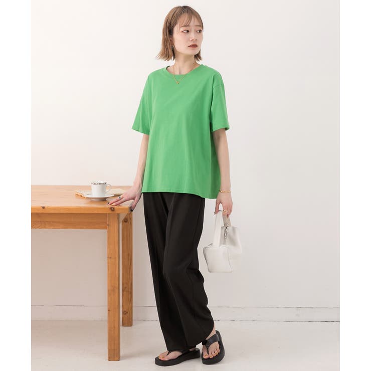 柔らかコットン100％ 無地 シンプルTシャツ | ad thie | 詳細画像30 