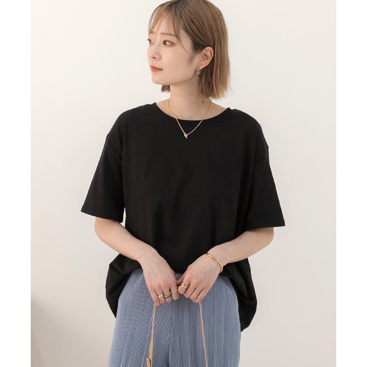 柔らかコットン100％ 無地 シンプルTシャツ | ad thie | 詳細画像33 