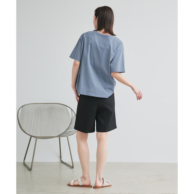柔らかコットン100％ 無地 シンプルTシャツ | ad thie | 詳細画像4 