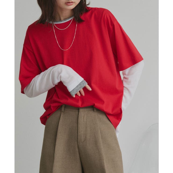 柔らかコットン100％ 無地 シンプルTシャツ | ad thie | 詳細画像48 