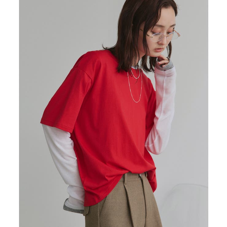 柔らかコットン100％ 無地 シンプルTシャツ | ad thie | 詳細画像49 
