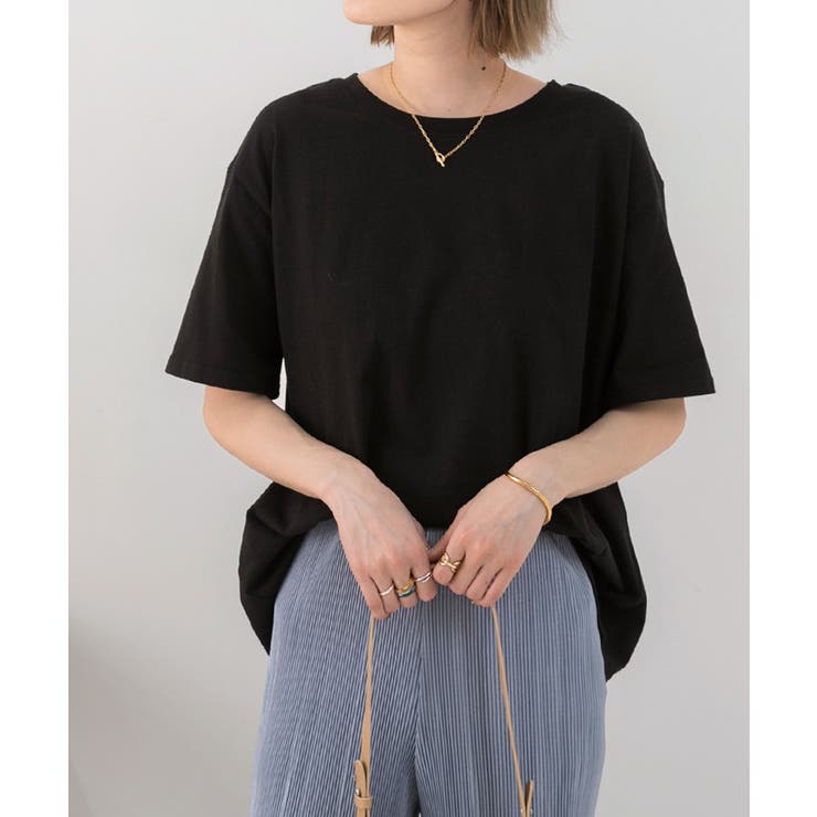 柔らかコットン100％ 無地 シンプルTシャツ | ad thie | 詳細画像57 