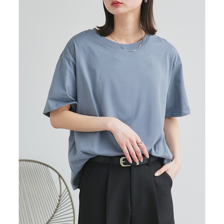柔らかコットン100％ 無地 シンプルTシャツ | ad thie | 詳細画像6 