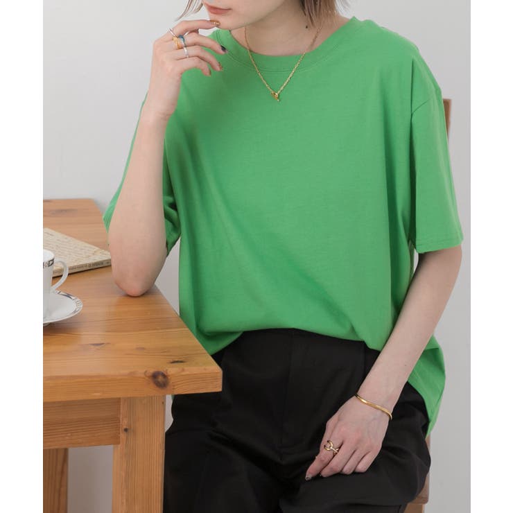 柔らかコットン100％ 無地 シンプルTシャツ | ad thie | 詳細画像73 