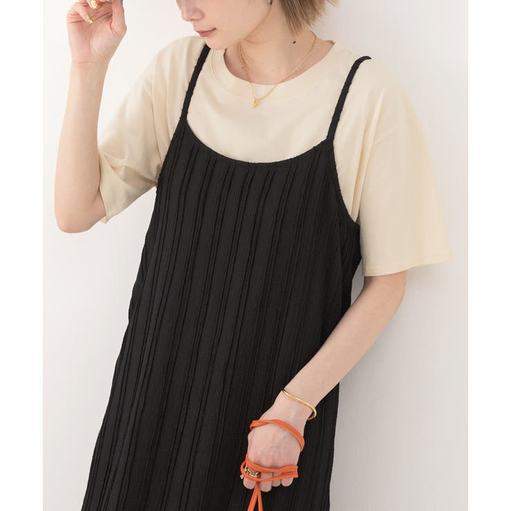 アイボリー | 柔らかコットン100％ 無地 シンプルTシャツ | ad thie