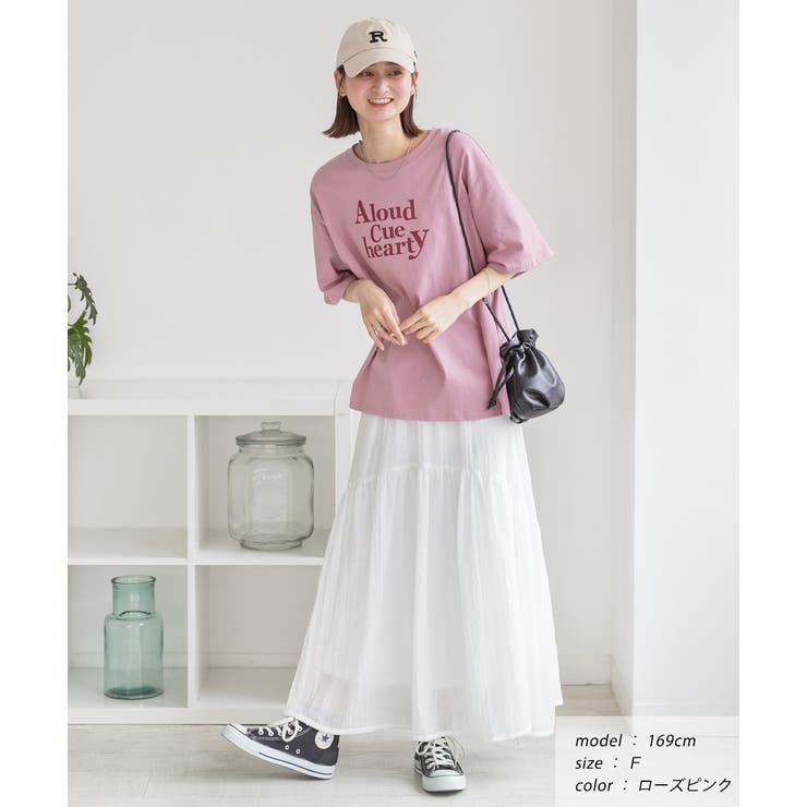 柔らかコットン100％ ロゴプリントTシャツ | ad thie | 詳細画像11 