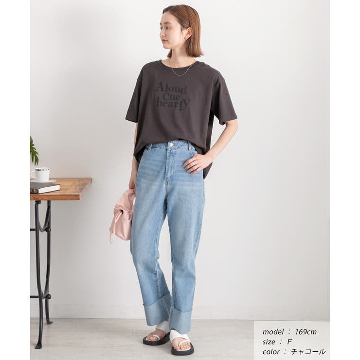 柔らかコットン100％ ロゴプリントTシャツ | ad thie | 詳細画像6 