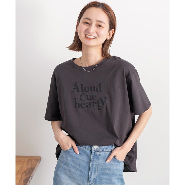 柔らかコットン100％ ロゴプリントTシャツ | ad thie | 詳細画像7 