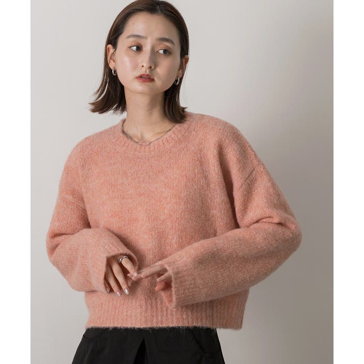 ふんわり・ブークレ ショートニットプルオーバー | ad thie | 詳細画像32 