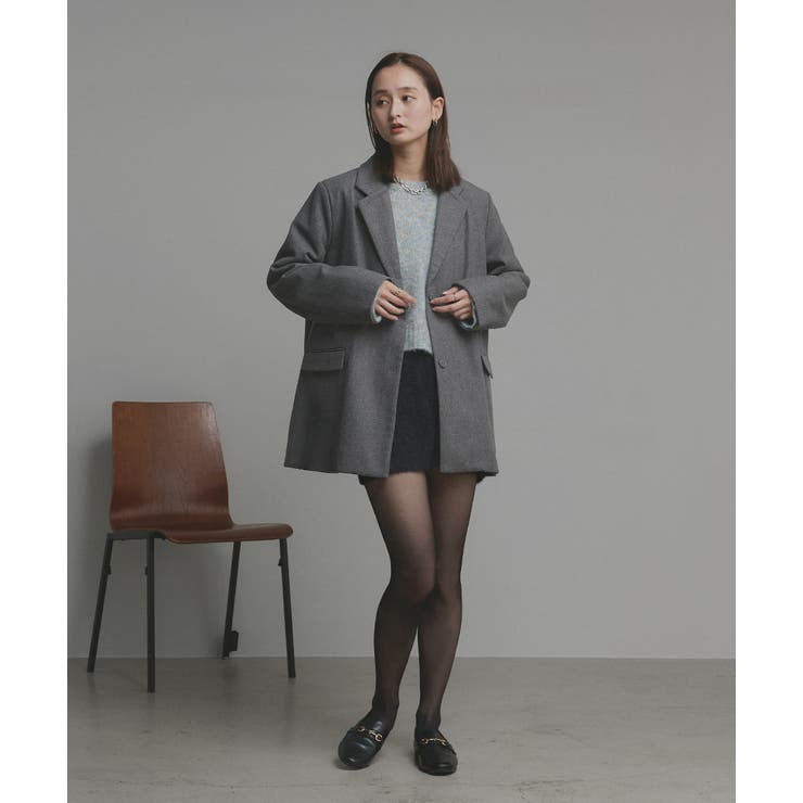 ふんわり・ブークレ ショートニットプルオーバー | ad thie | 詳細画像44 