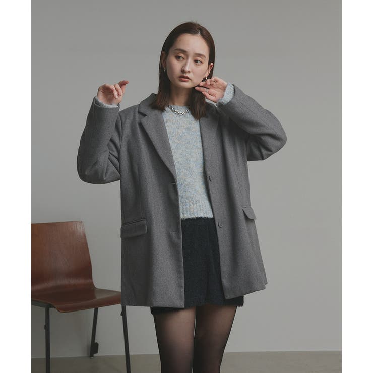 ふんわり・ブークレ ショートニットプルオーバー | ad thie | 詳細画像45 