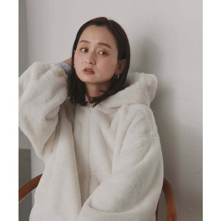 フード付きファーブルゾン | ad thie | 詳細画像14 