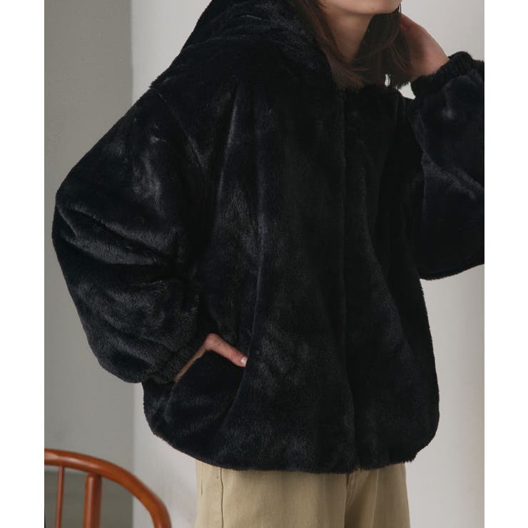 フード付きファーブルゾン | ad thie | 詳細画像23 