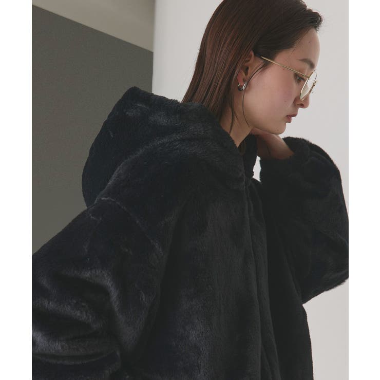 フード付きファーブルゾン[品番：ADEW0004245]｜ad thie（アドティエ